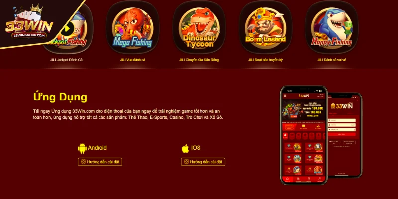 Hướng dẫn cách tải app 33WIN cho từng thiết bị