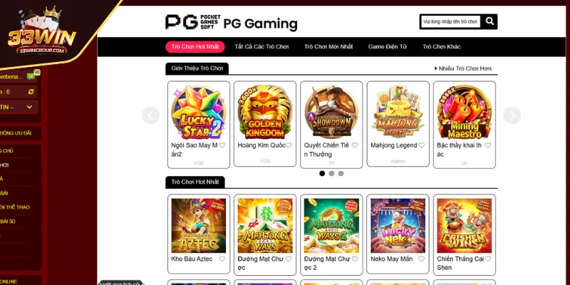 Sơ lược về sảnh slot đẳng cấp PG nổ hũ